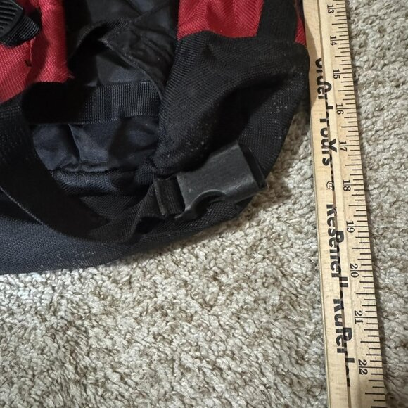 Vintage Eddie Bauer EBTEK Red Black Backpack Daypack Outdoor Hiking Travel 1999 - Picture 5 of 9
